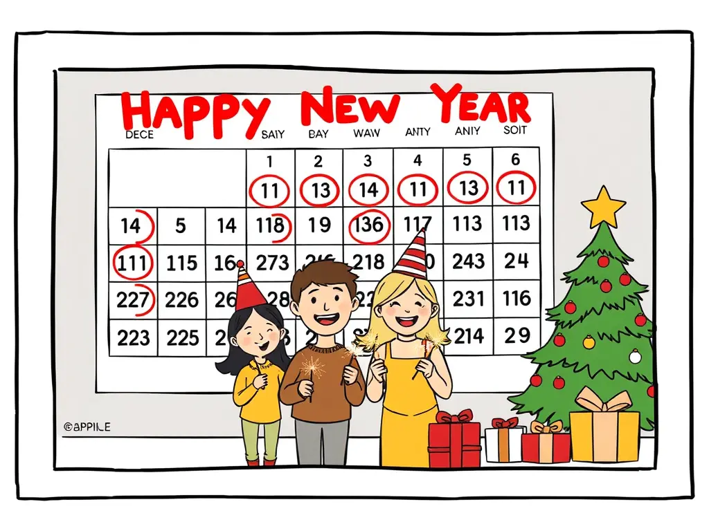 Новогодние каникулы в 2026 году продлятся 12 дней — с 31 декабря по 11 января
