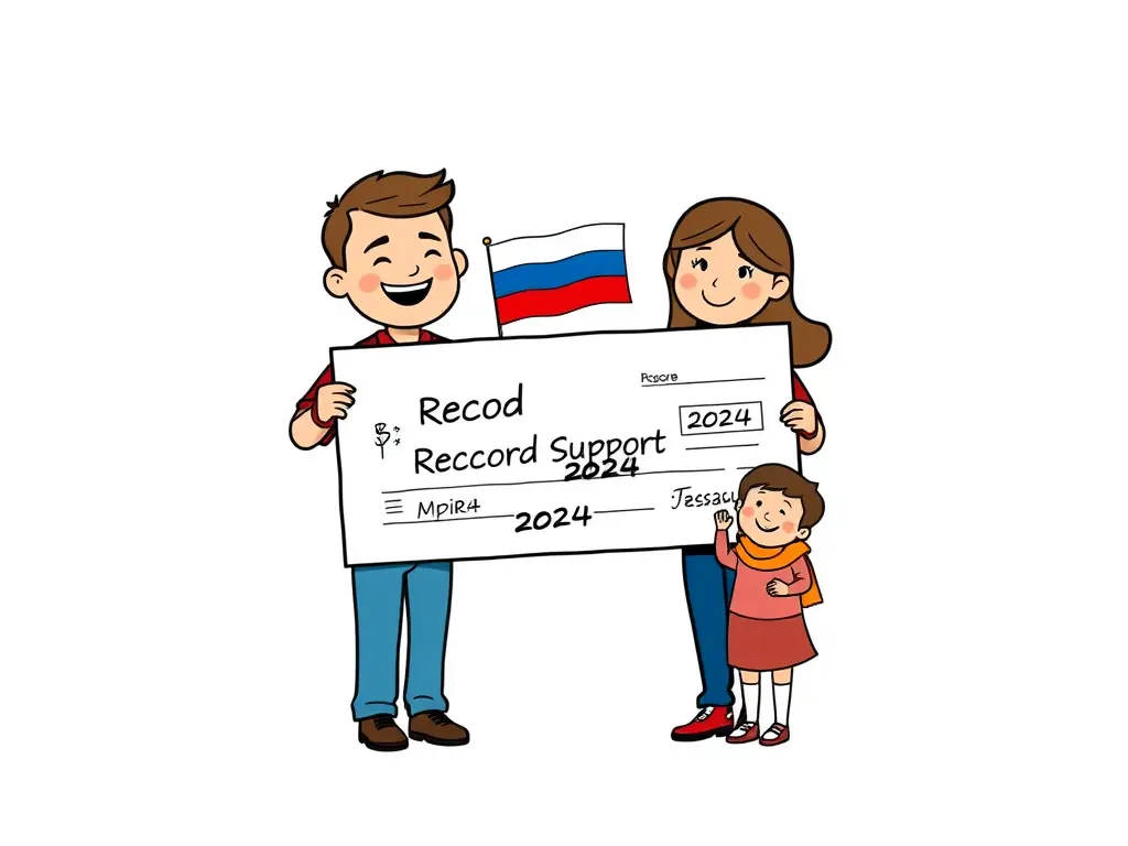 Российские семьи в 2024 году получили рекордные выплаты от государства