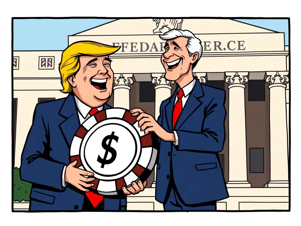 Трамп и Пауэлл шутят о ставках: неожиданная встреча в ФРС