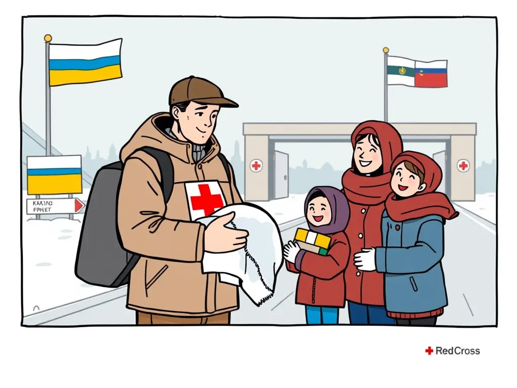 Красный Крест помогает украинцам на границе России и Грузии: гуманитарная поддержка в условиях кризиса
