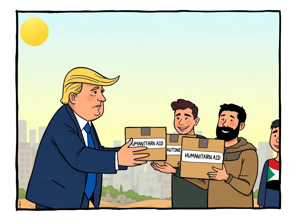 Трамп объявил о гуманитарной помощи для жителей Газы: поддержка мирного населения