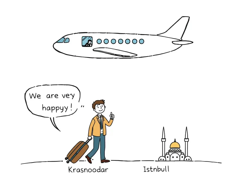 Прямой рейс Краснодар — Стамбул возобновлен после трех лет: первые пассажиры довольны