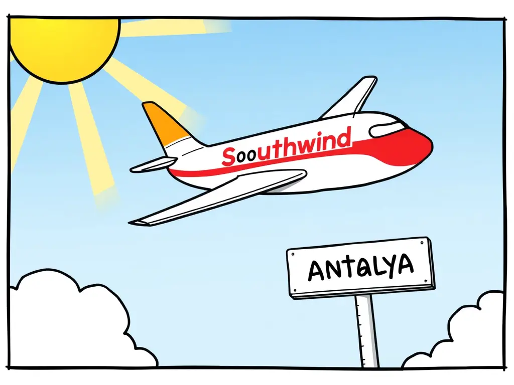 Прямые рейсы из Краснодара в Анталию: Southwind запускает регулярные рейсы с октября