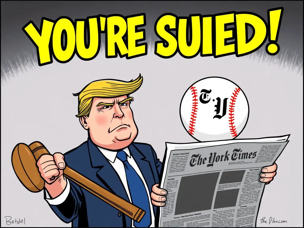 Трамп подает в суд на The New York Times на 15 миллиардов долларов