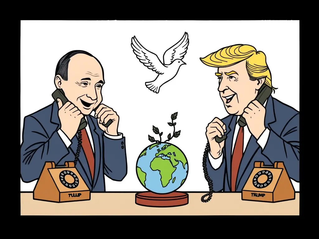 Путин и Трамп обсудили мир на Украине и будущее сотрудничество в двухчасовом телефонном разговоре