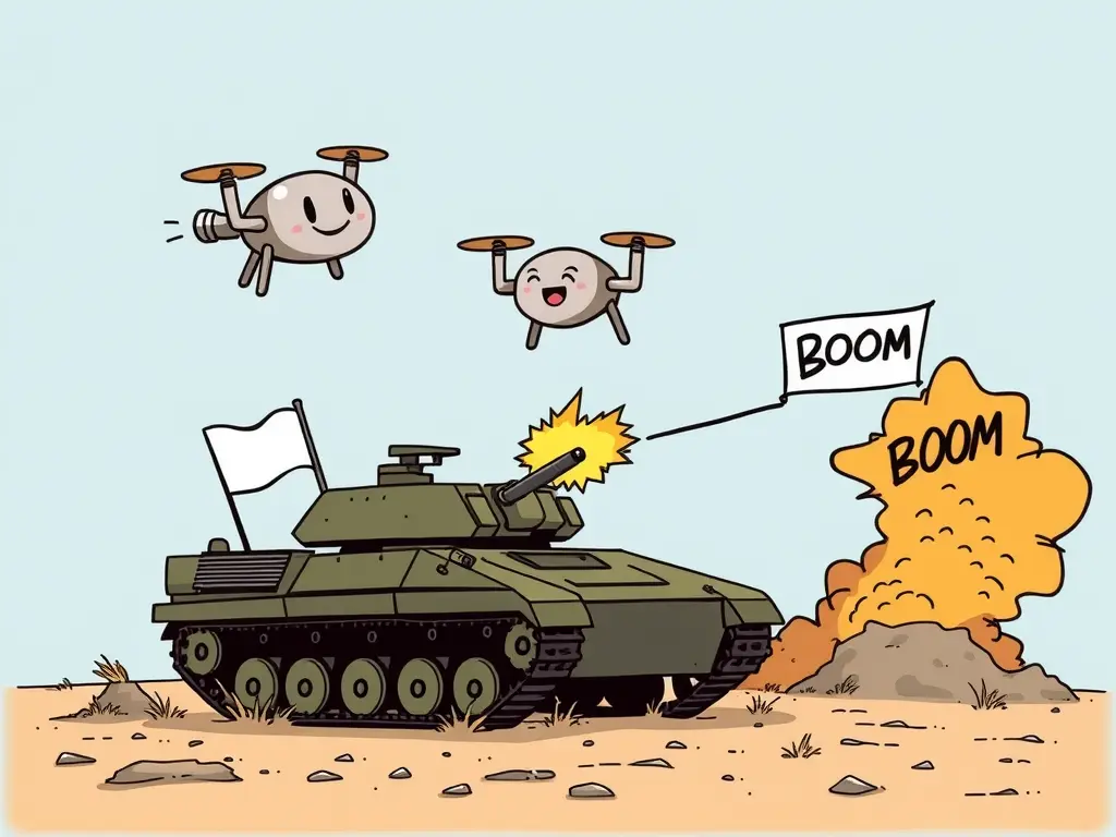 Российские операторы БПЛА уничтожили брошенную экипажем американскую БМП Брэдли под Дружковкой